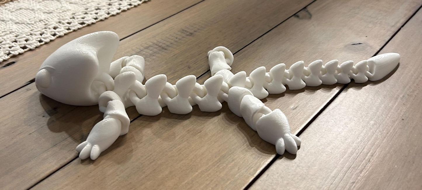 Lizard Skeleton Keychain / Backpack Accessory