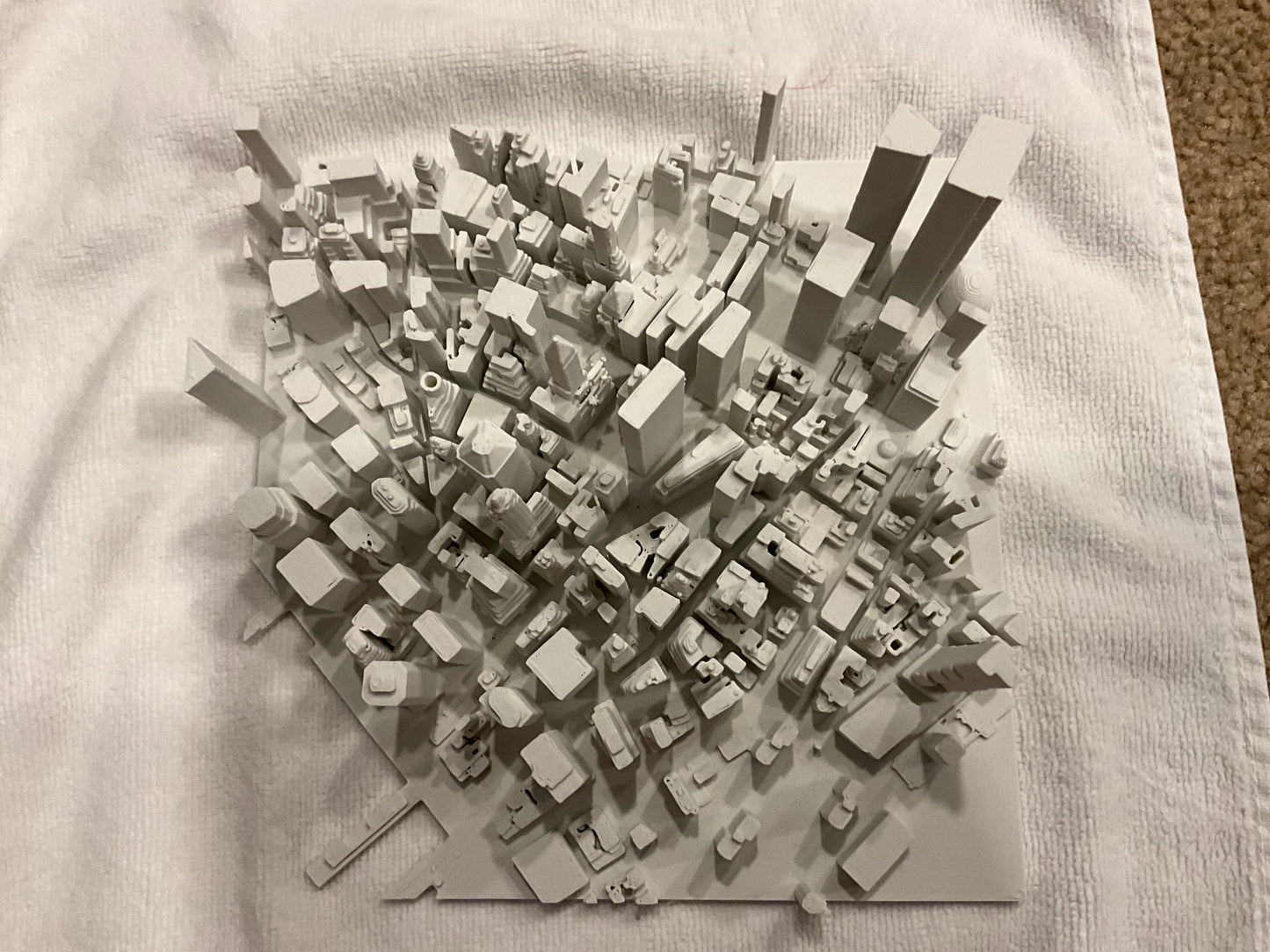 Massive 3D Printed Manhattan Map