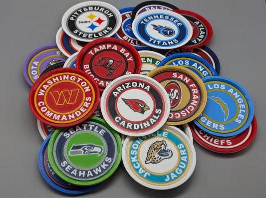 Stackable NFL coasters - Pack of 4