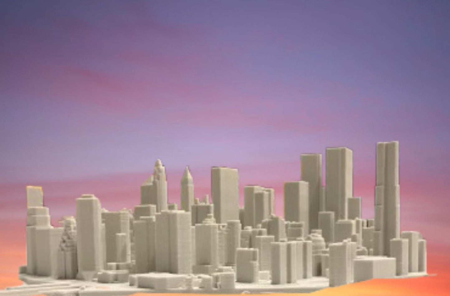 Massive 3D Printed Manhattan Map