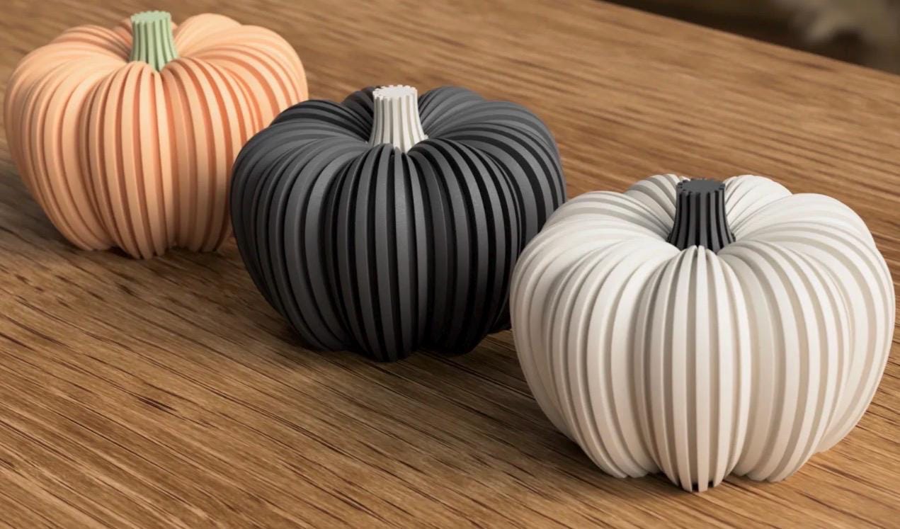 3D Printed Pumpkin Decoration, Fall Home Decor