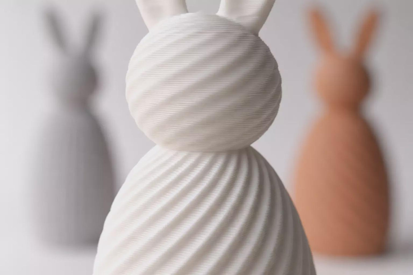 Easter Bunny Minimalistic Figurines