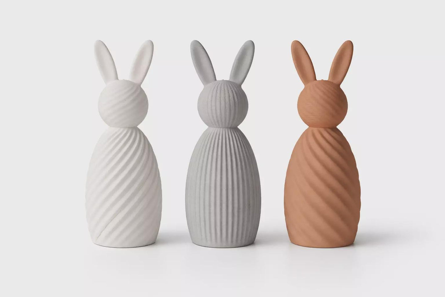 Easter Bunny Minimalistic Figurines
